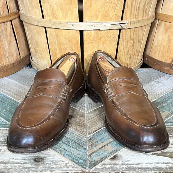 The Frye Company James 80195 Brown Leather Slip-On Penny Loafers Mens Size 11 main image 10